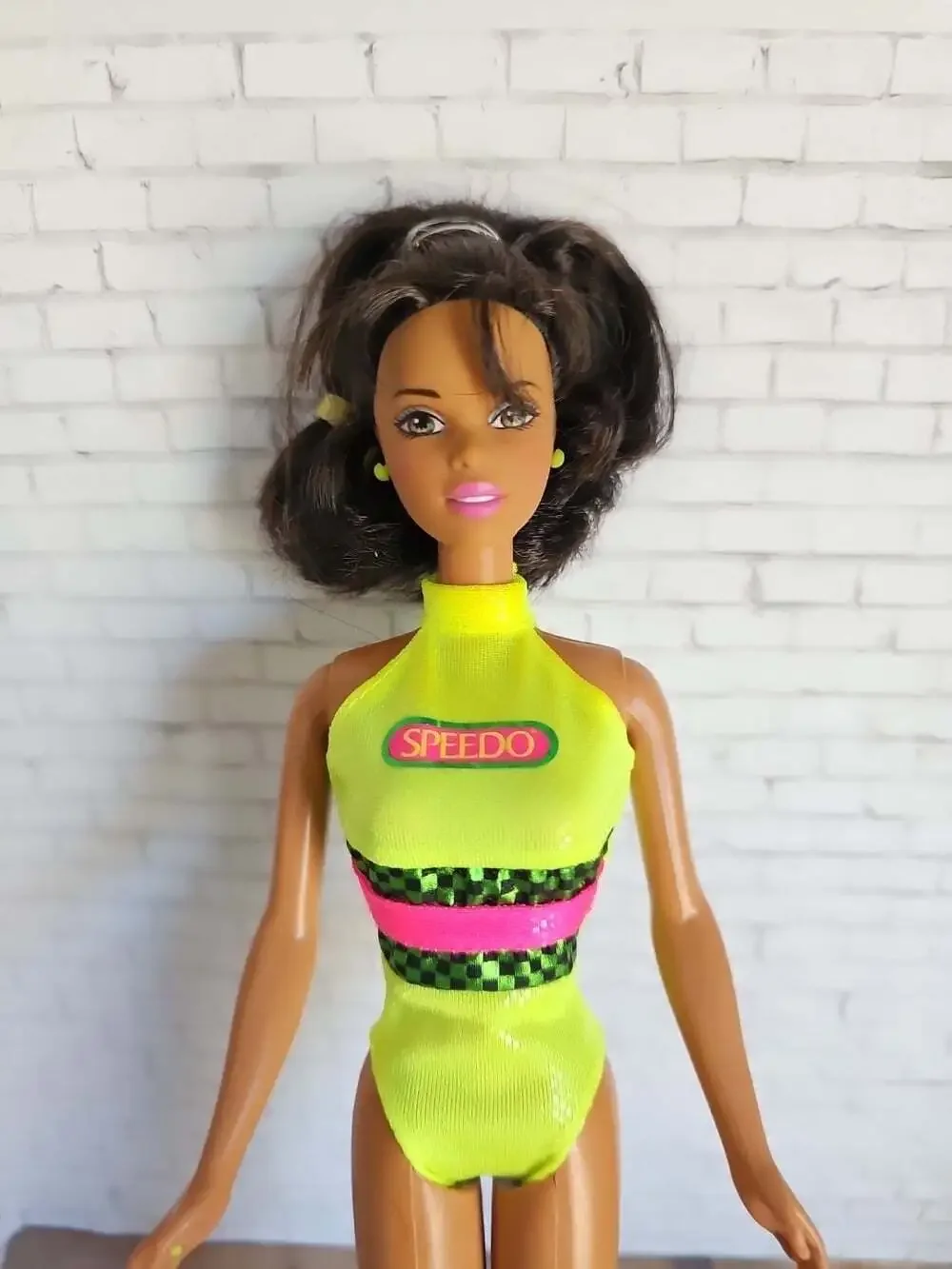 1997 Barbie Christie Flip n Dive Speedo Doll 18981 Vintage Swimsuit Rare Mattel